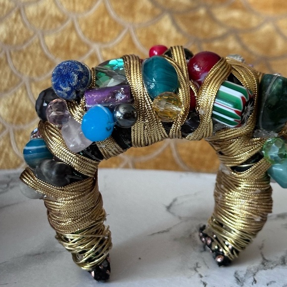 One-of-a-Kind Handmade Artisan Bracelet – Signed Statement Cuff - Picture 12 of 14